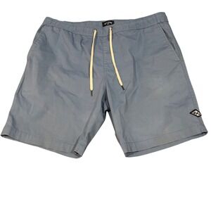 Billabong Blue Drawstring Elastic Waist Shorts Size L